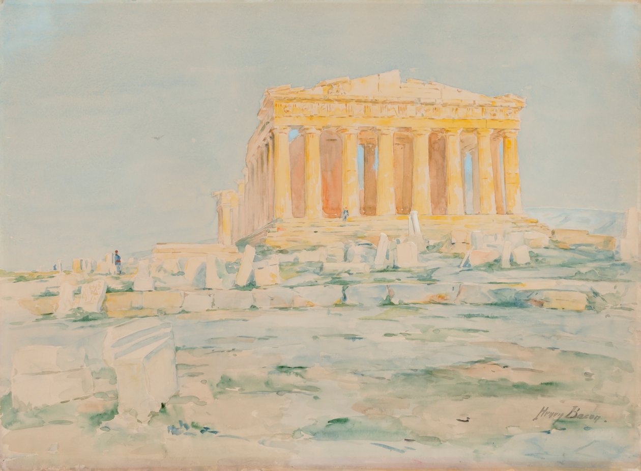The Parthenon, West Facade by Henry Bacon