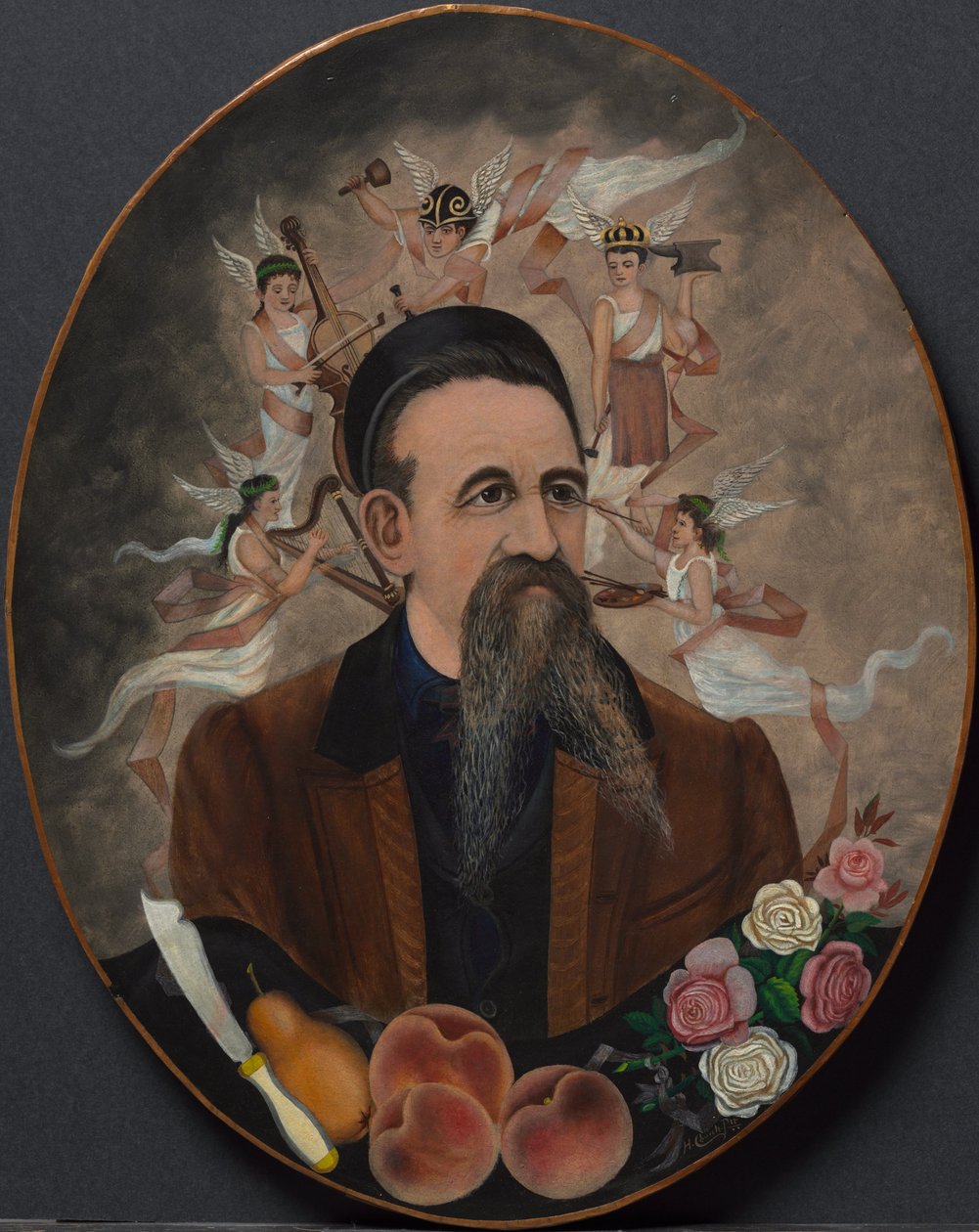 Self-Portrait with Five Muses by Henry Church