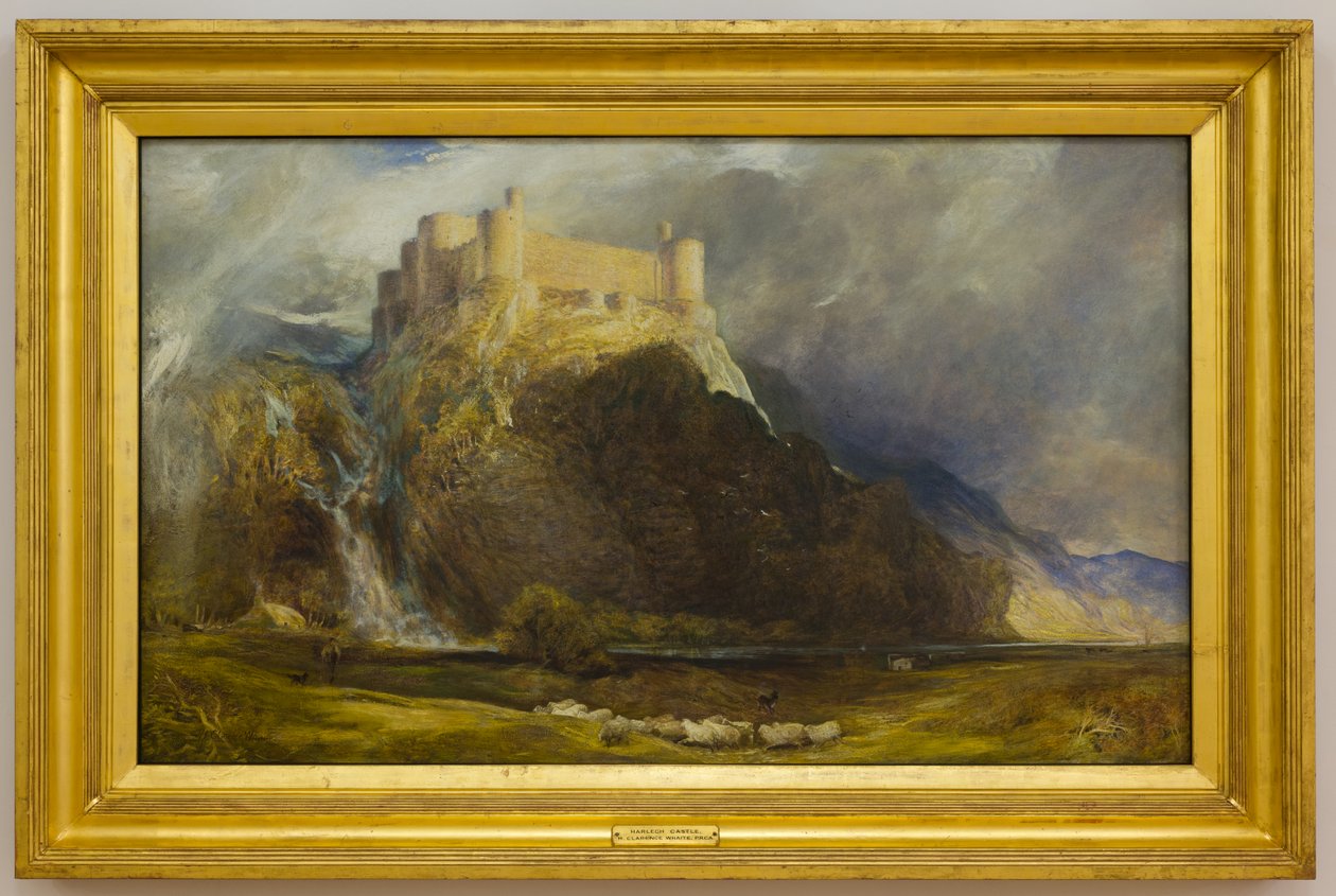 Harlech Castle, Four Square to the Winds that Blow by Henry Clarence Whaite