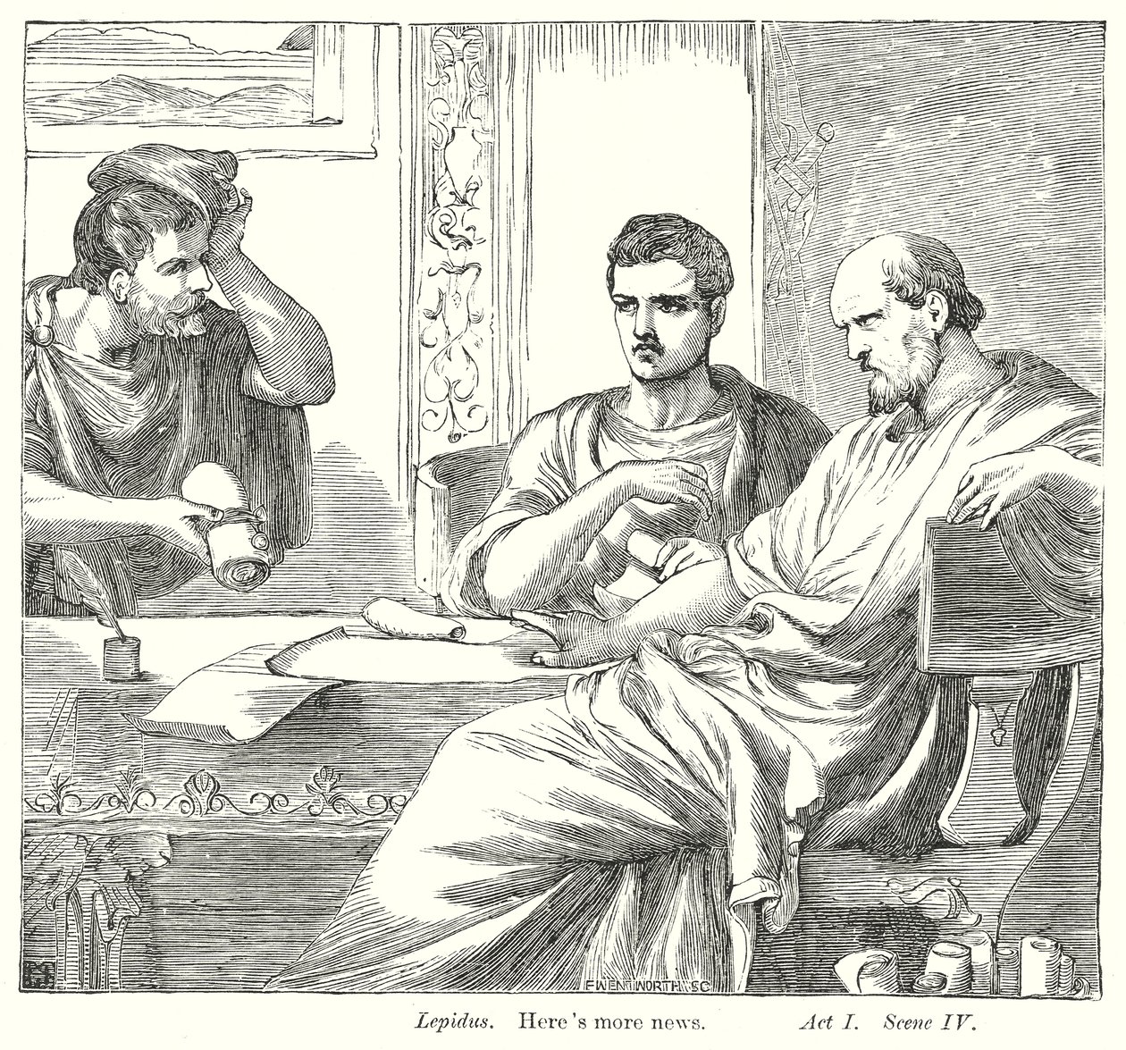 Antony and Cleopatra by Henry Courtney (after) Selous