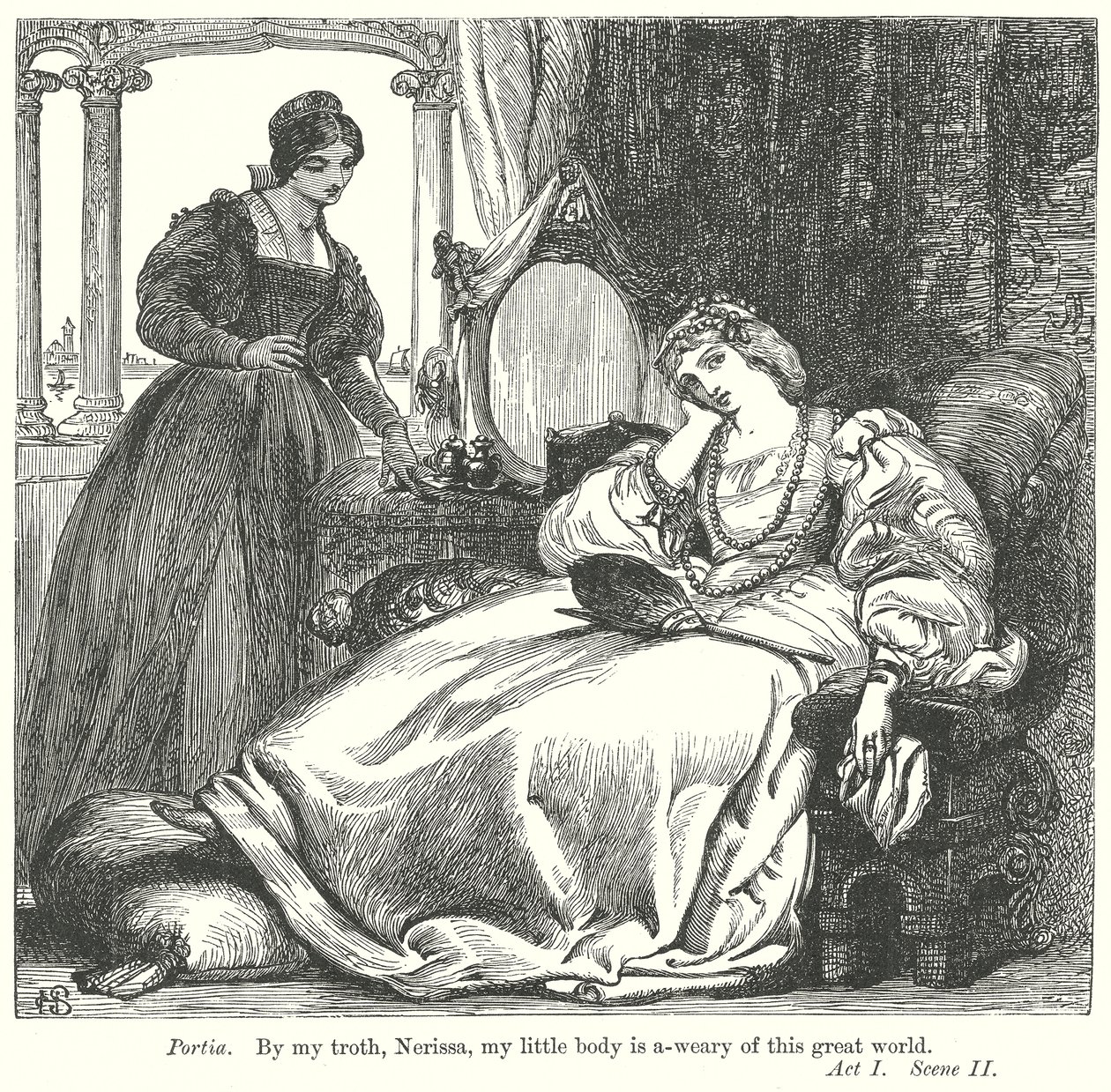 The Merchant of Venice by Henry Courtney (after) Selous