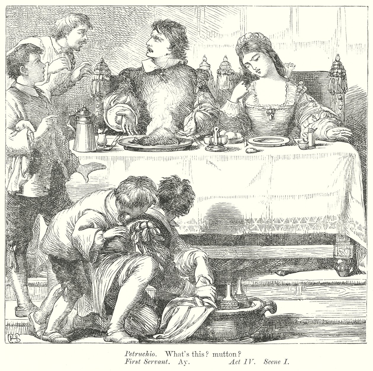 The Taming of the Shrew by Henry Courtney (after) Selous