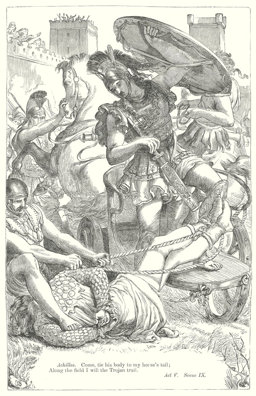 Troilus and Cressida by Henry Courtney (after) Selous