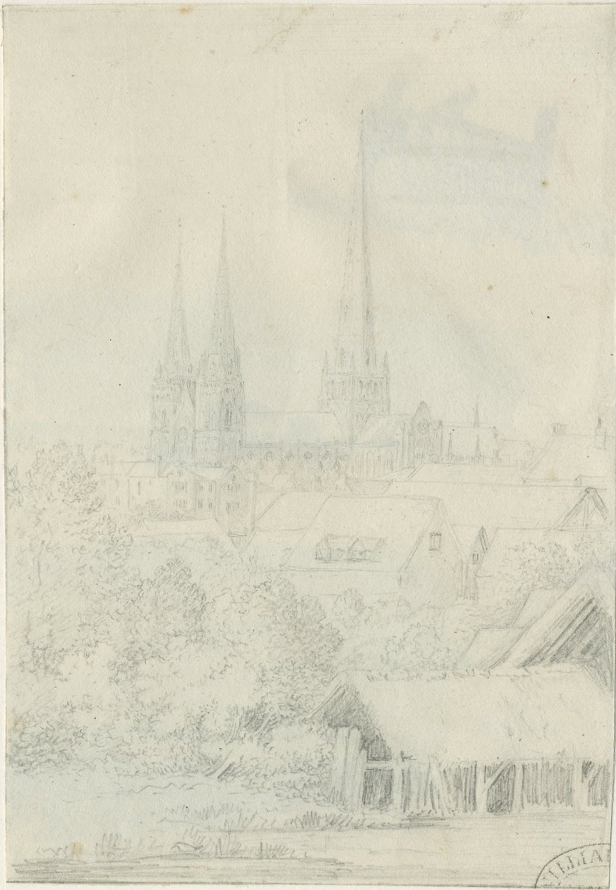 Lichfield Cathedral - South West View by Henry Curzon Allport