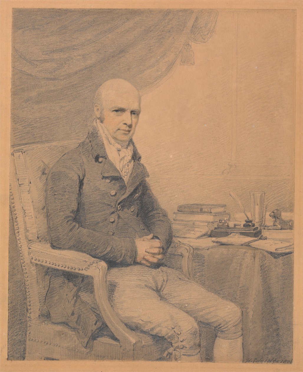 Portrait of Thomas Estcourt Esq. of Estcourt by Henry Edridge
