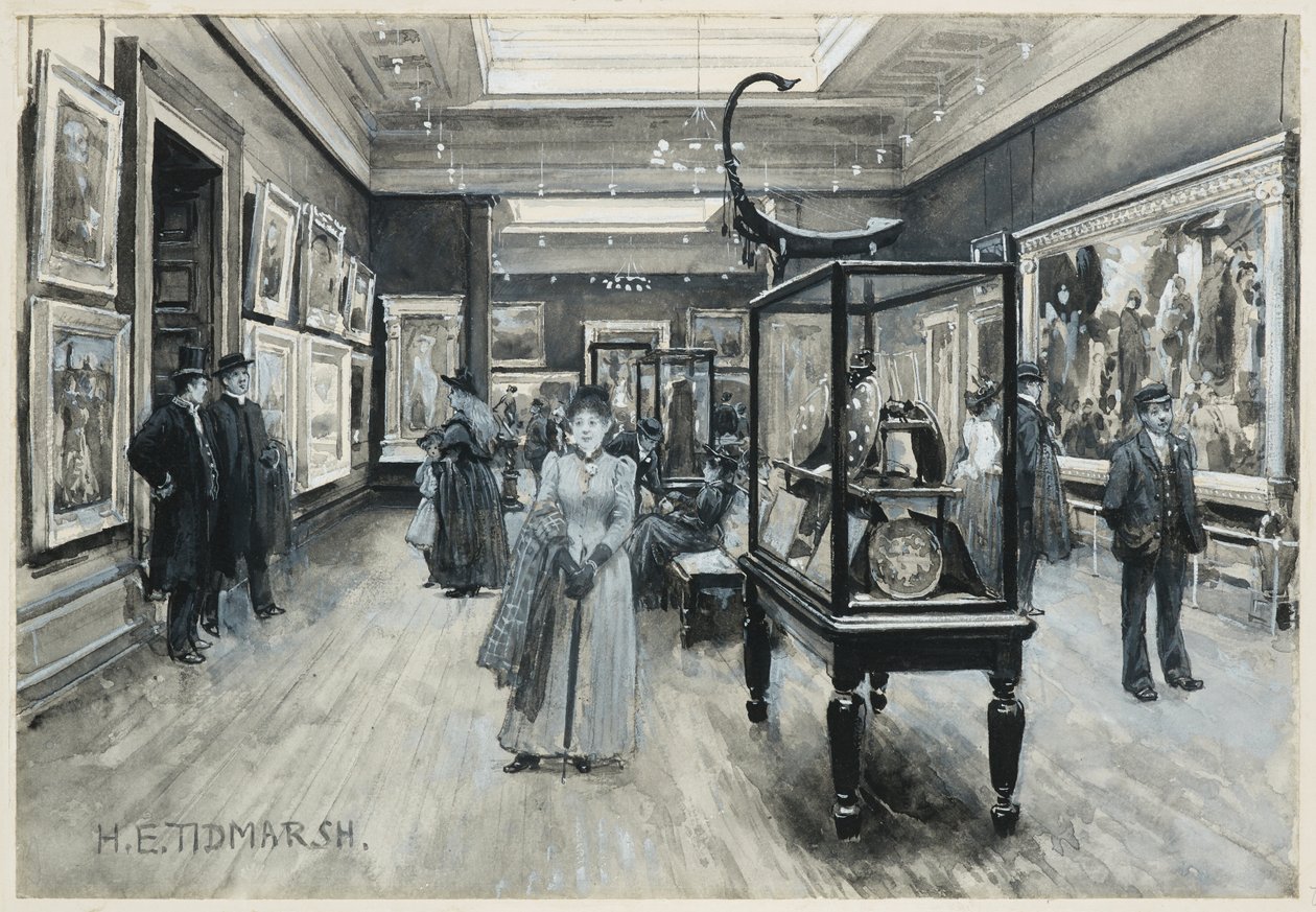 Interior View of the Art Gallery von Henry Edward Tidmarsh