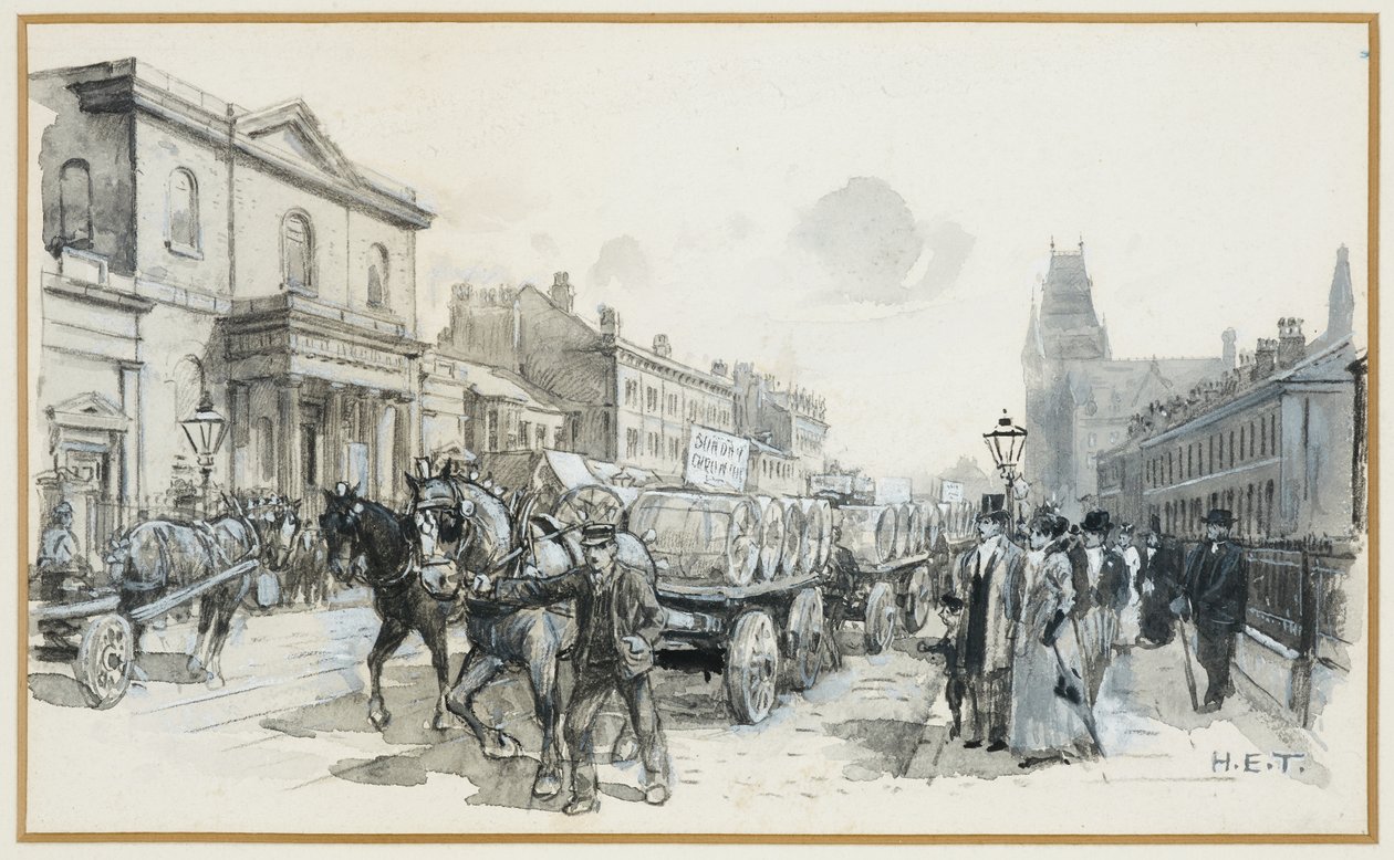 May Day, Oxford Street by Henry Edward Tidmarsh