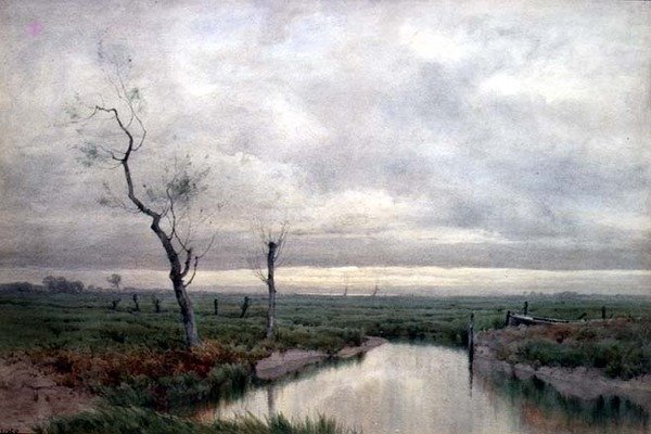 Coastal Marshlands by Henry Farrer