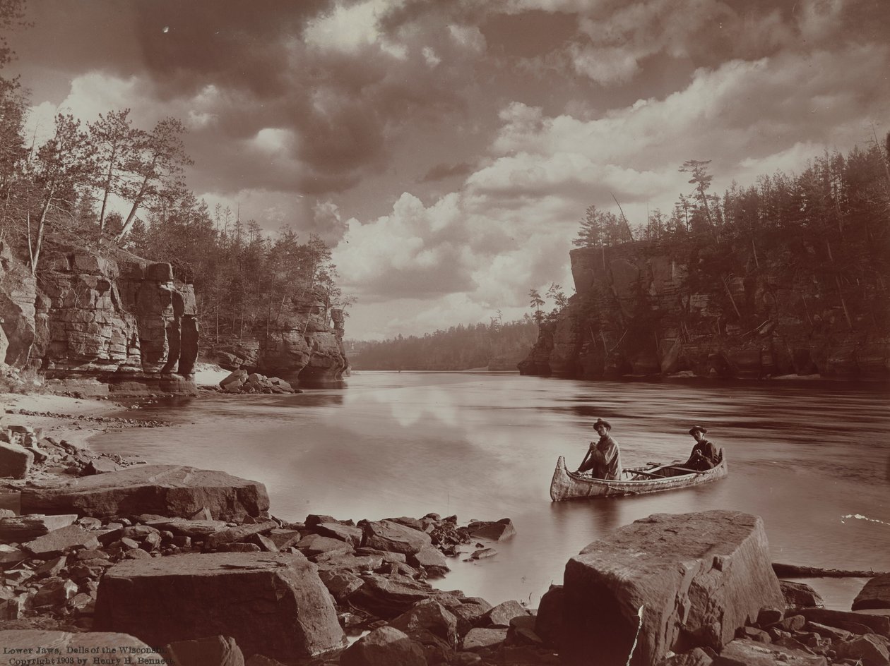 Lower Jaws, Dells of the Wisconsin, 1903 by Henry Hamilton Bennett