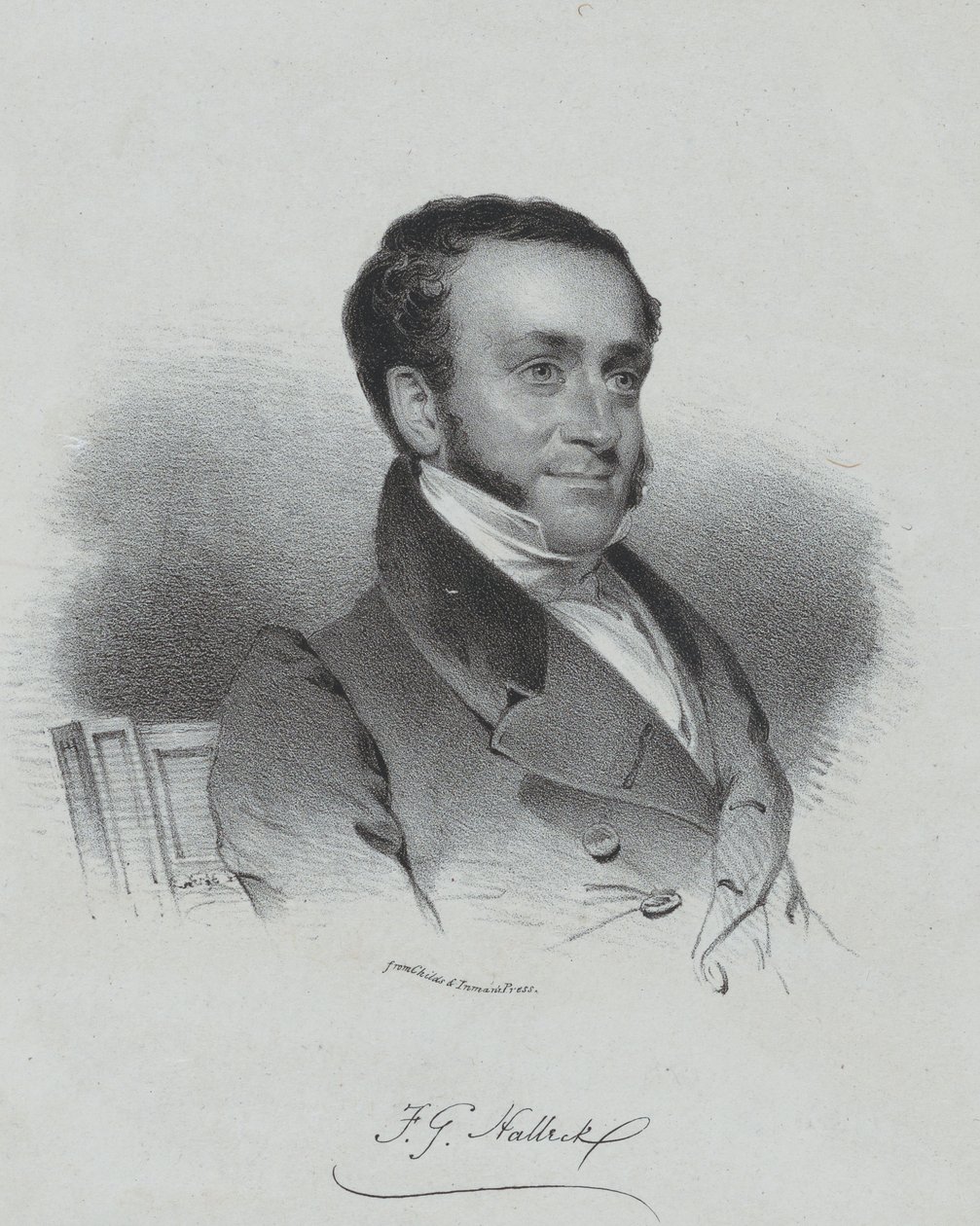 Fitz-Greene Halleck by Henry Inman
