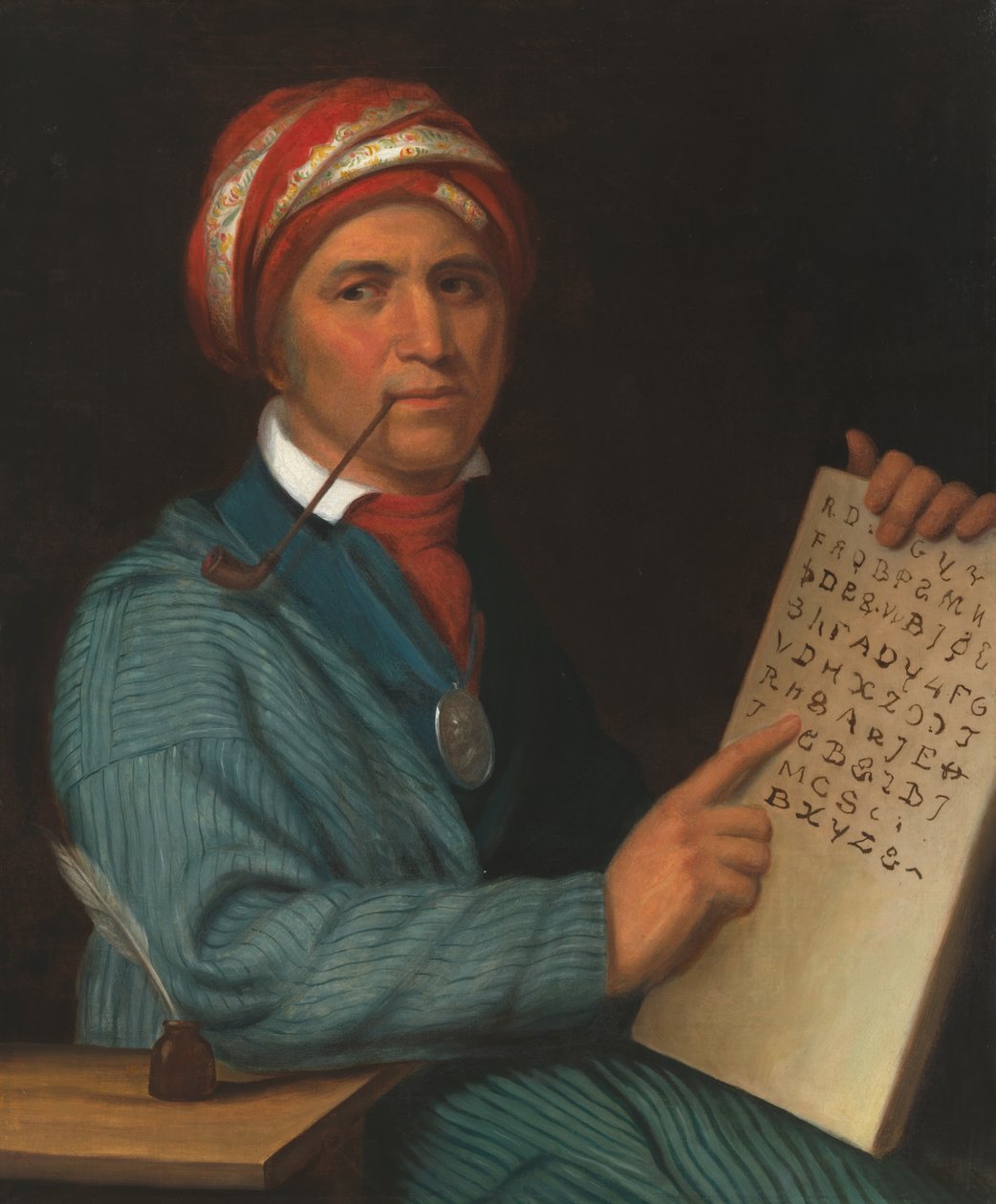 Sequoyah (c. 1770-1843), c.1830 by Henry Inman