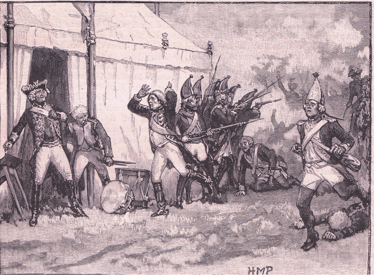 Surprise for Frederick at Hochkirch AD 1758 by Henry Marriott Paget