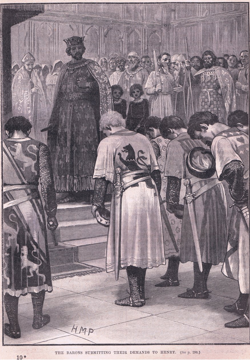 The Barons Submitting Their Demands to Henry AD 1258 by Henry Marriott Paget