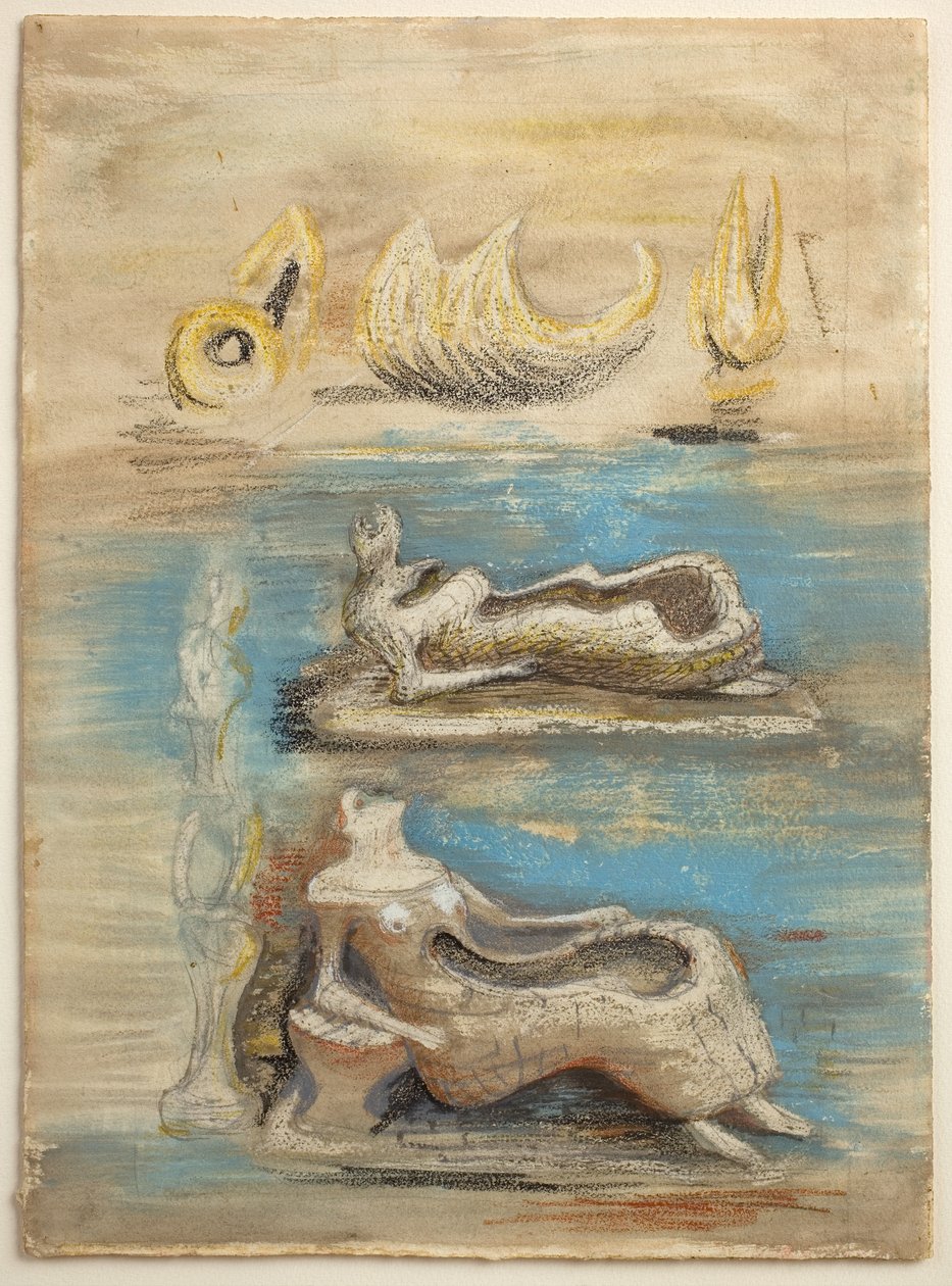 A Land: His Lines Follow Life Back into the Stone by Henry Moore