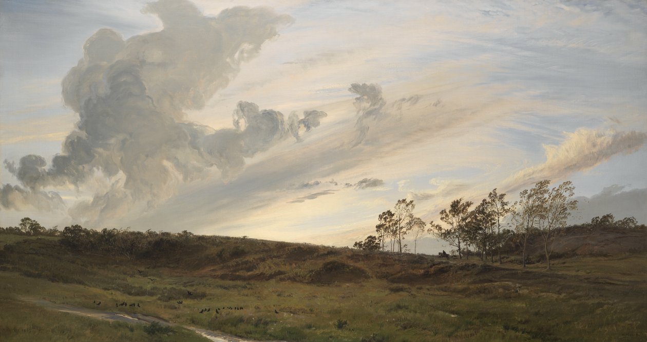 A Wild Evening After Rain, Yorkshire by Henry Moore