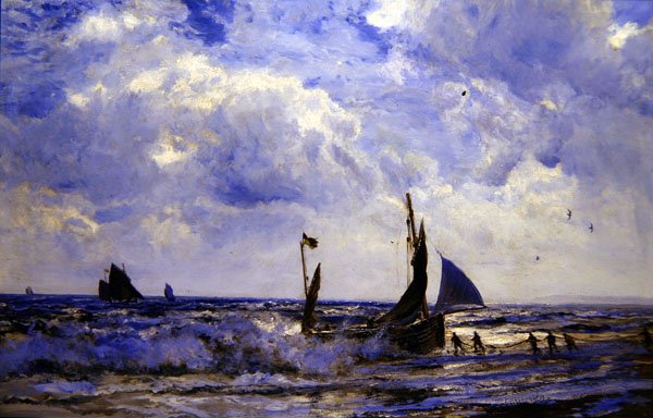 Hauling in the Boats by Henry Moore