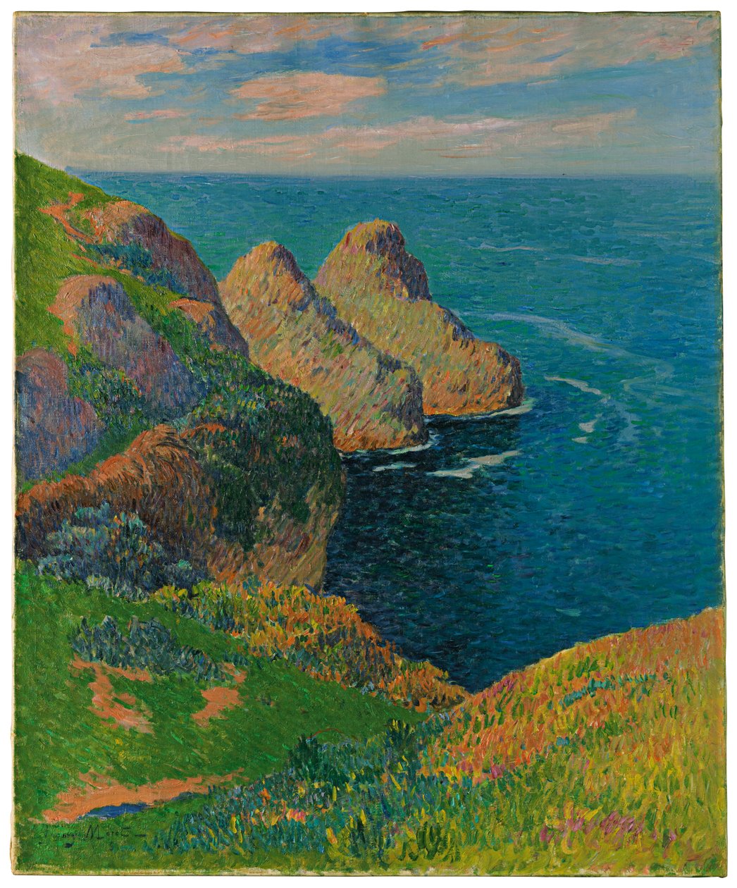 The Cliffs by the Sea by Henry Moret