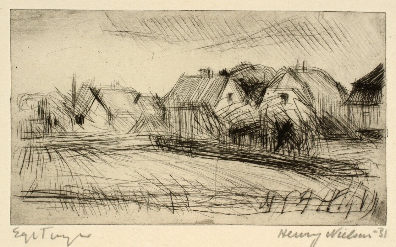 Houses with Gardens by Henry Nielsen