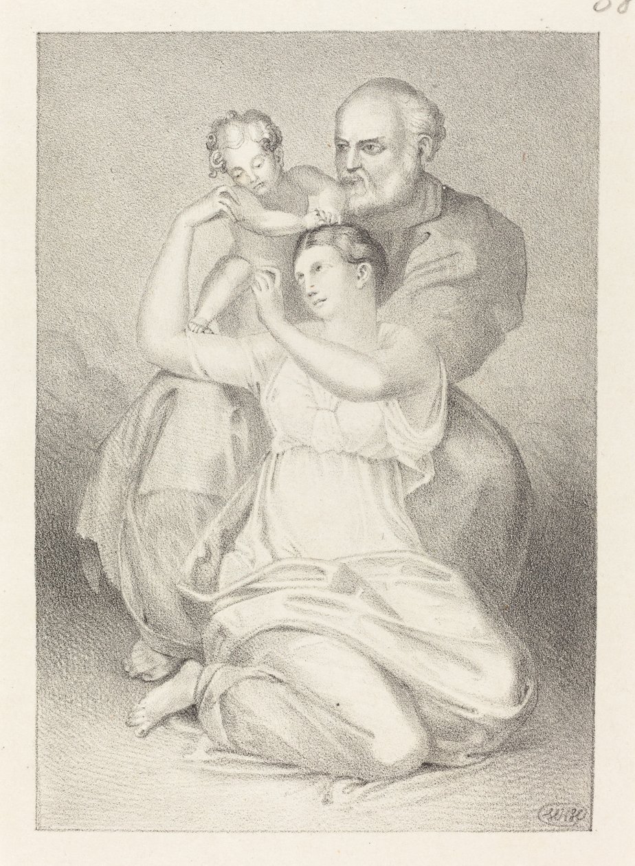 Holy Family, from Michelangelo by Henry Noel Humphreys after John Flaxman