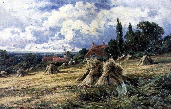 A Surrey Cornfield by Henry Parker