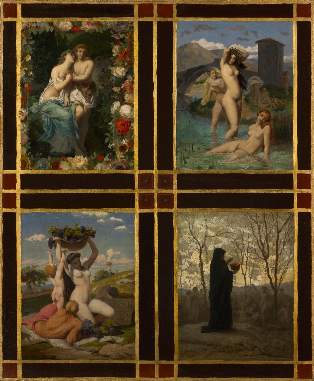 The Four Seasons, 1850 by Henry Picou