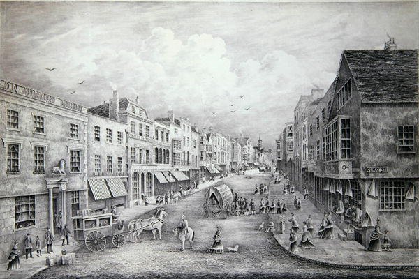 The High Street, Guildford, Surrey by Henry Prosser