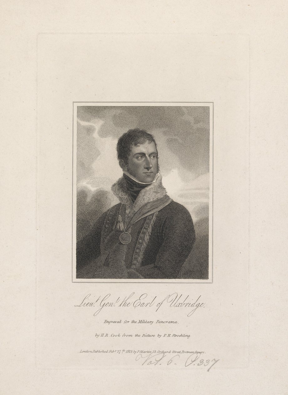 Lieutenant General, Henry Paget, the Earl of Uxbridge by Henry R. Cook