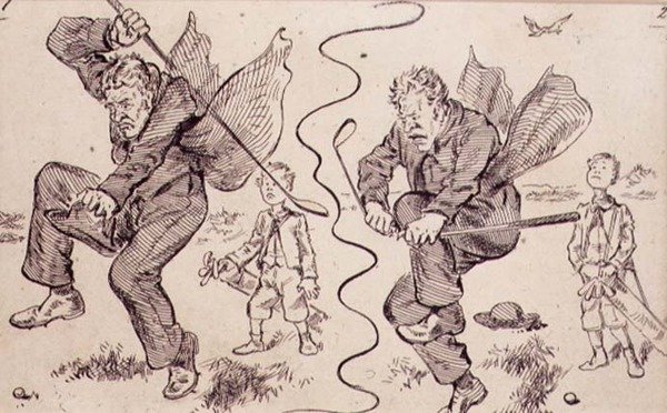 Frustration on the Golf Course, Illustration from 