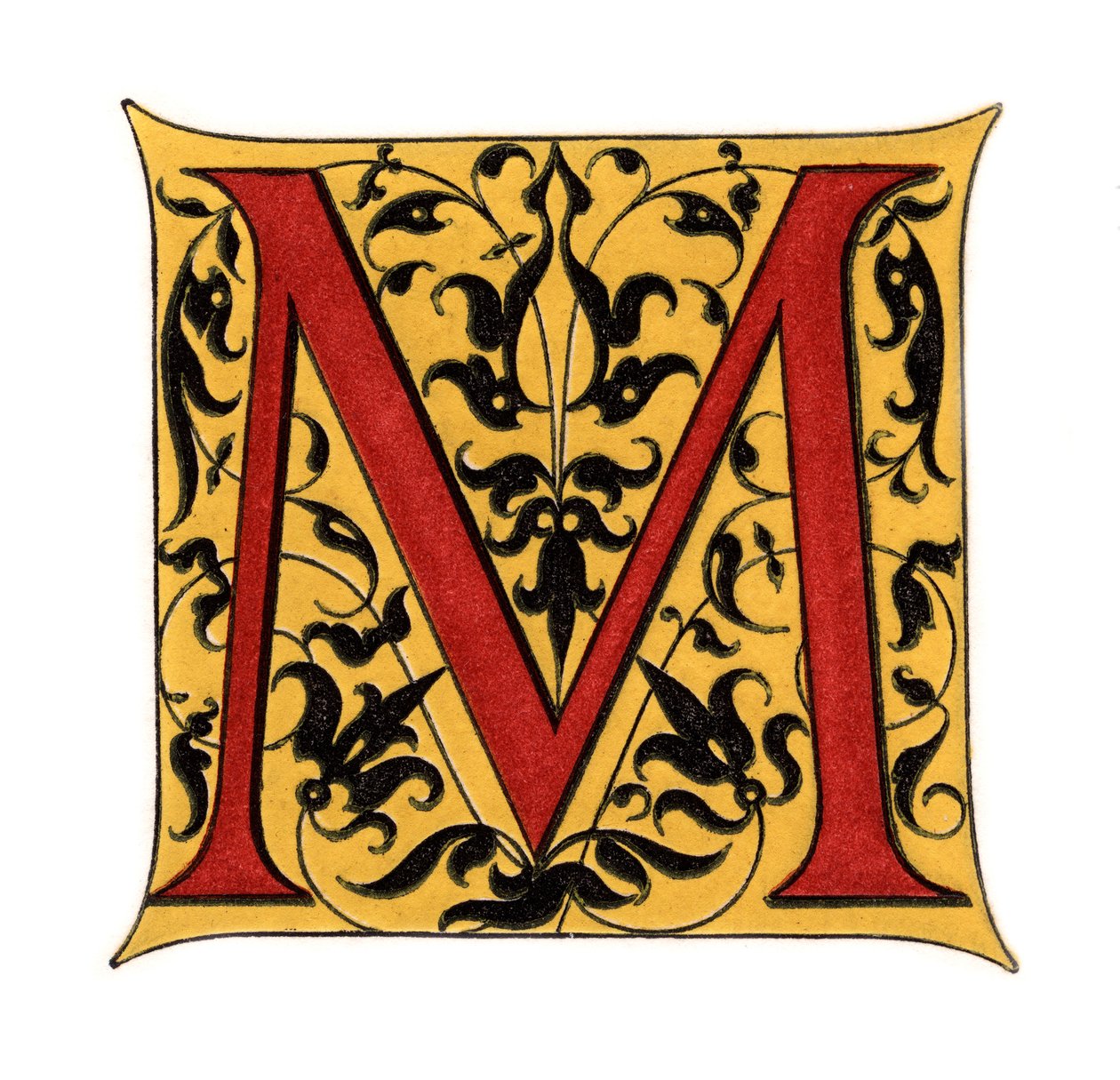 Initial Letter M by Henry Shaw: Buy fine art print