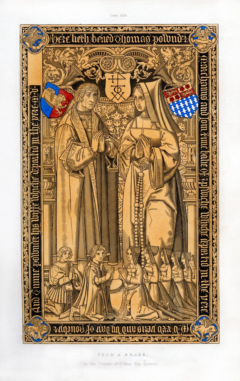 Thomas Pownder, Merchant and Bailiff of Ipswich, 1525, 1843 by Henry Shaw
