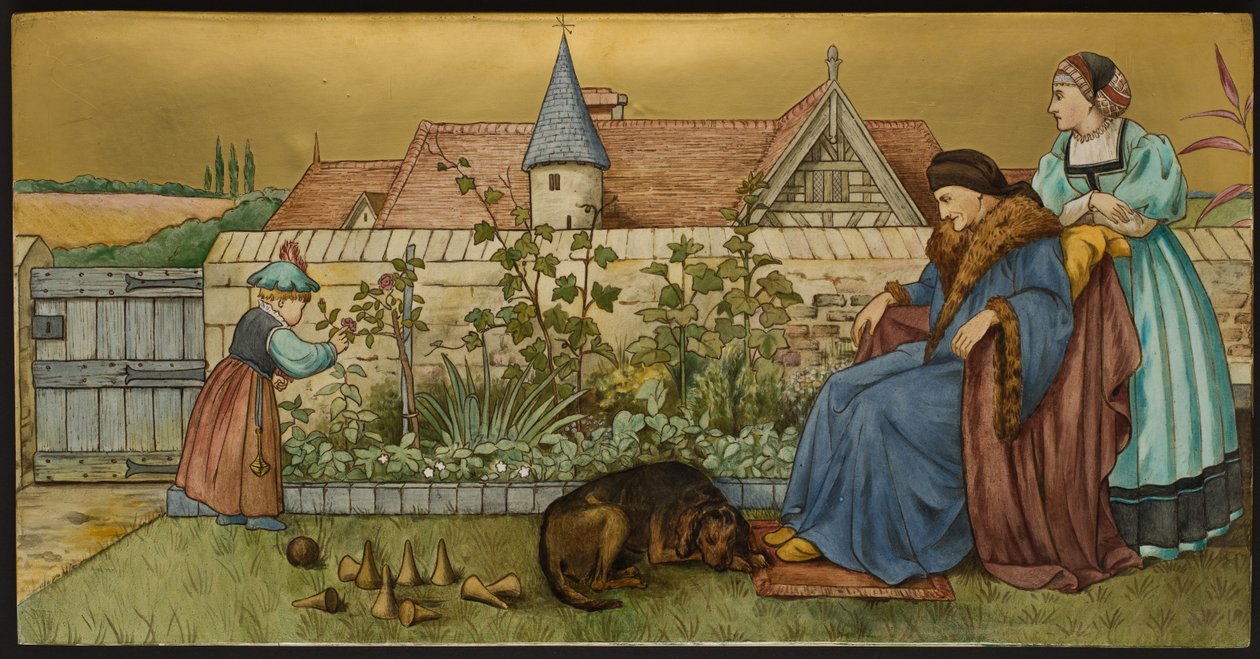 Sans Everything, plaque depicting an illustration from Shakespeare