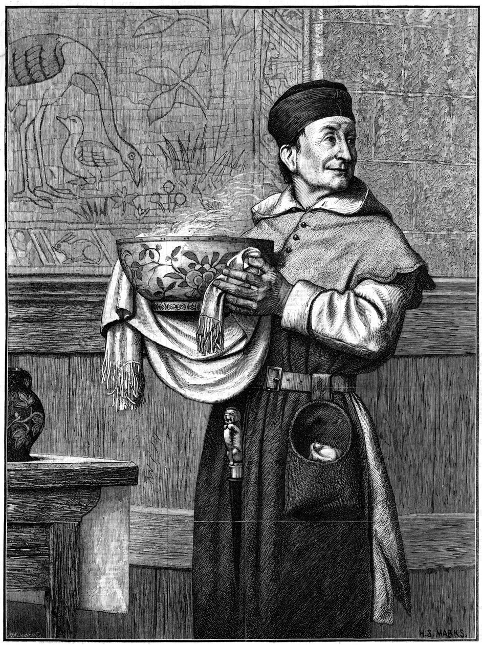 Bringing in the wassail bowl by Henry Stacey Marks