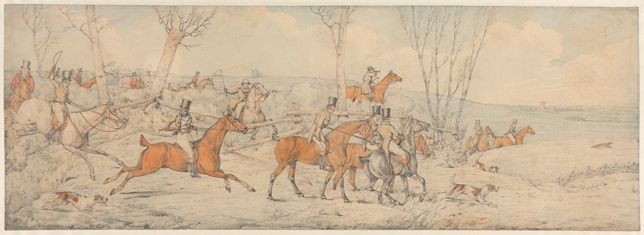 Foxhunting: The Start by Henry Thomas Alken