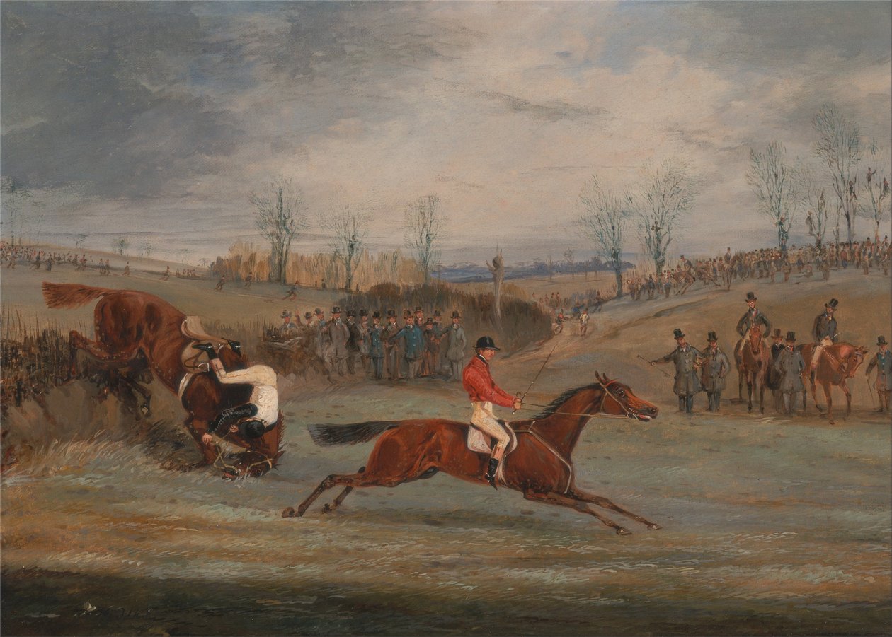 Scenes from a Steeplechase: Near the Finish by Henry Thomas Alken