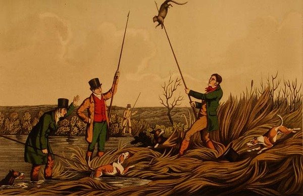 Spearing The Otter by Henry Thomas Alken