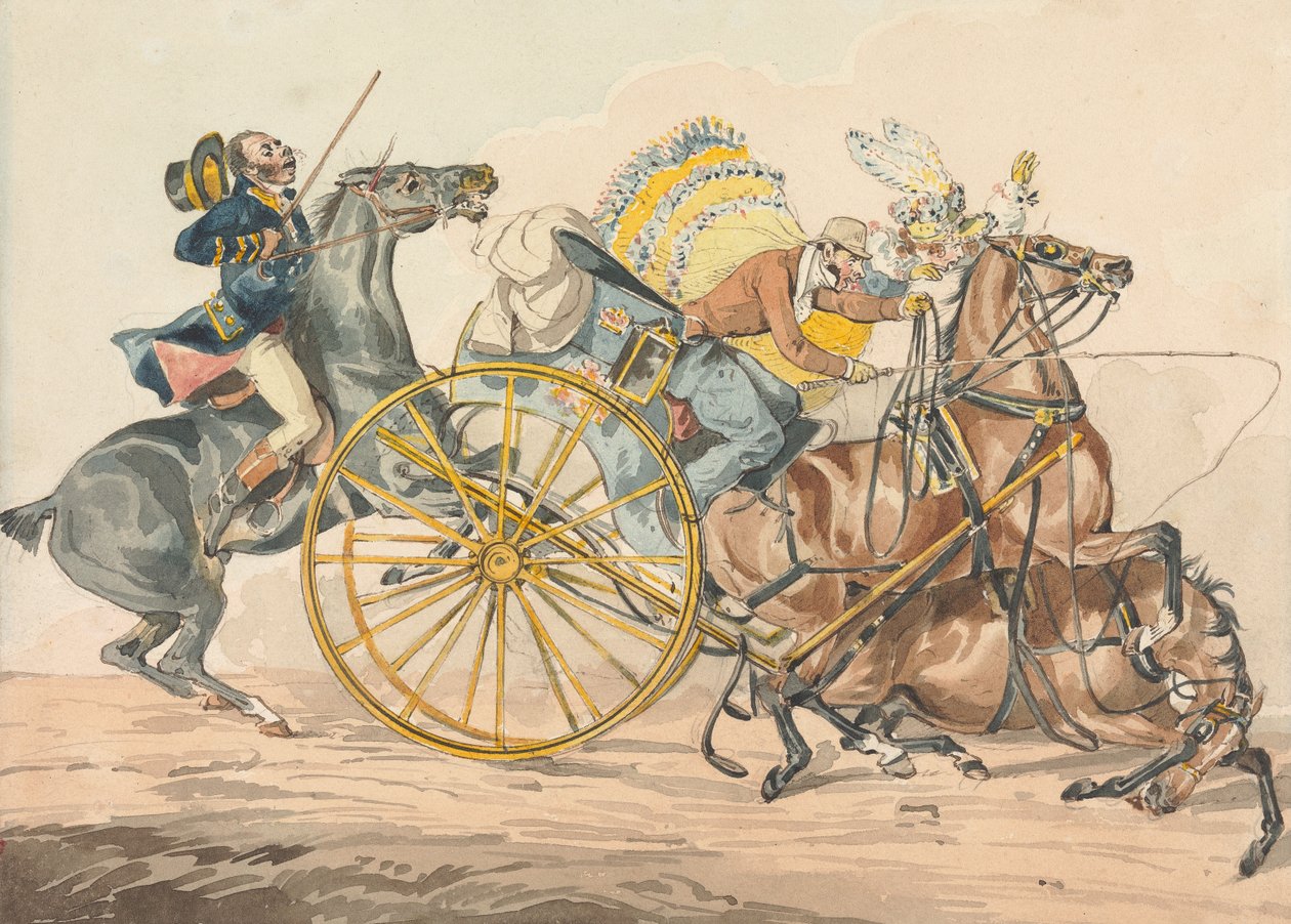 Sporting Discoveries, or the Miseries of Driving: You Discover a New Way of Bringing Your Equipage into a Small Compass by Henry Thomas Alken