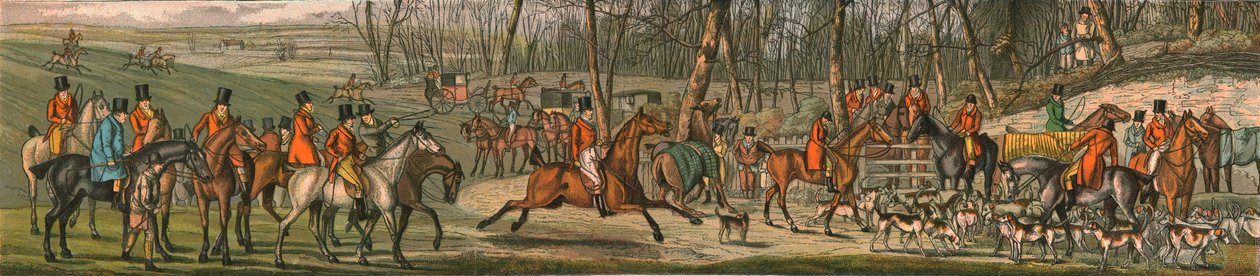 The Hunt - The Meet, 1820, 1890 by Henry Thomas Alken