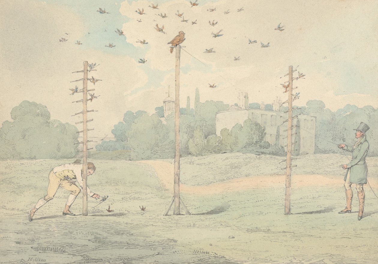 "The National Sports of Great Britain," 1821: Owling by Henry Thomas Alken