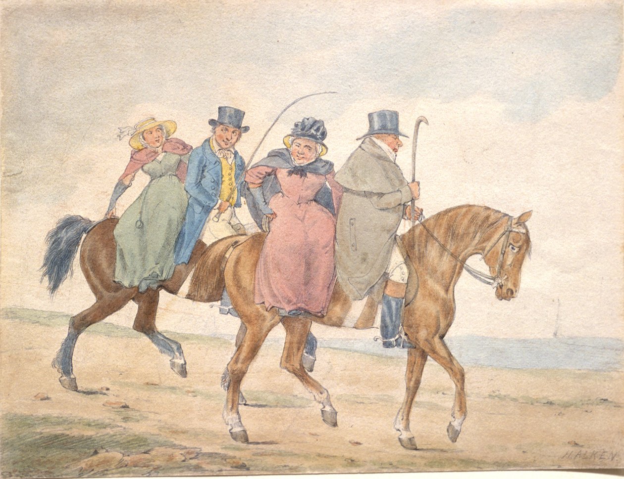 Yeomanry of England Paying a Visit by Henry Thomas Alken