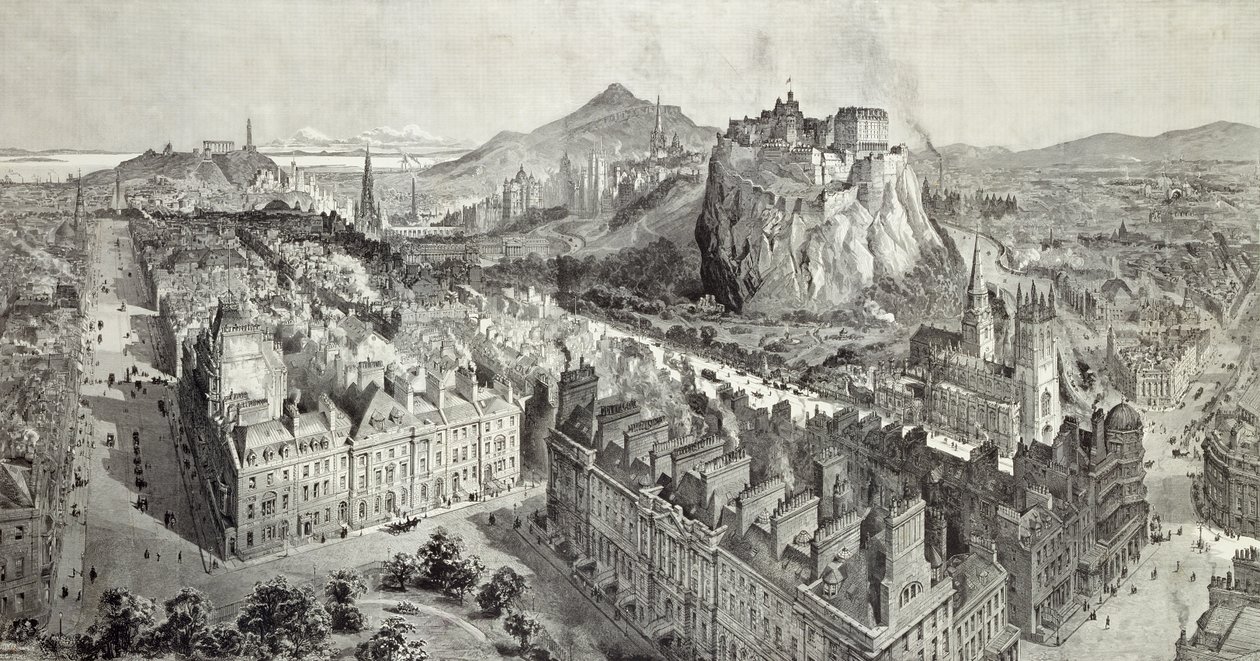 Edinburgh, engraved by H.W. Brewer and T. Griffiths by Henry William Brewer