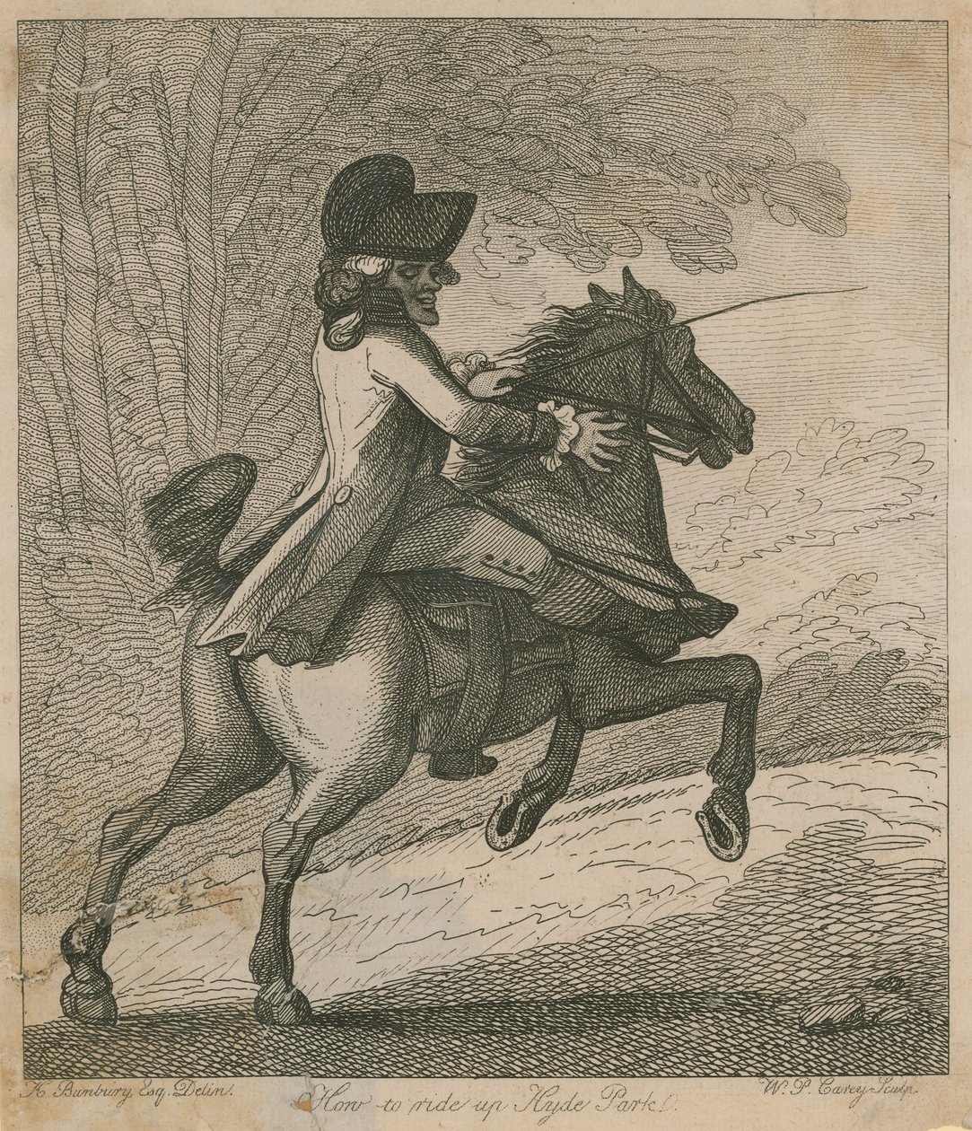 How to Ride Up Hyde Park by Henry William Bunbury