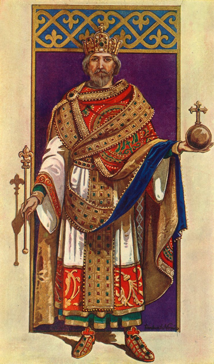 The Emperor Charlemagne in Full State Dress A.D. 800, 1924