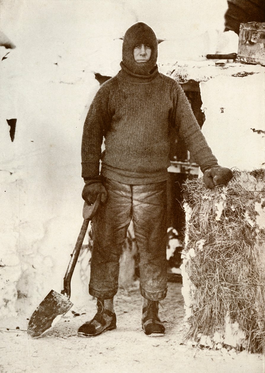 Captain L. E. G. Oates by the Stable Door, 30 August 1911 by Herbert Ponting