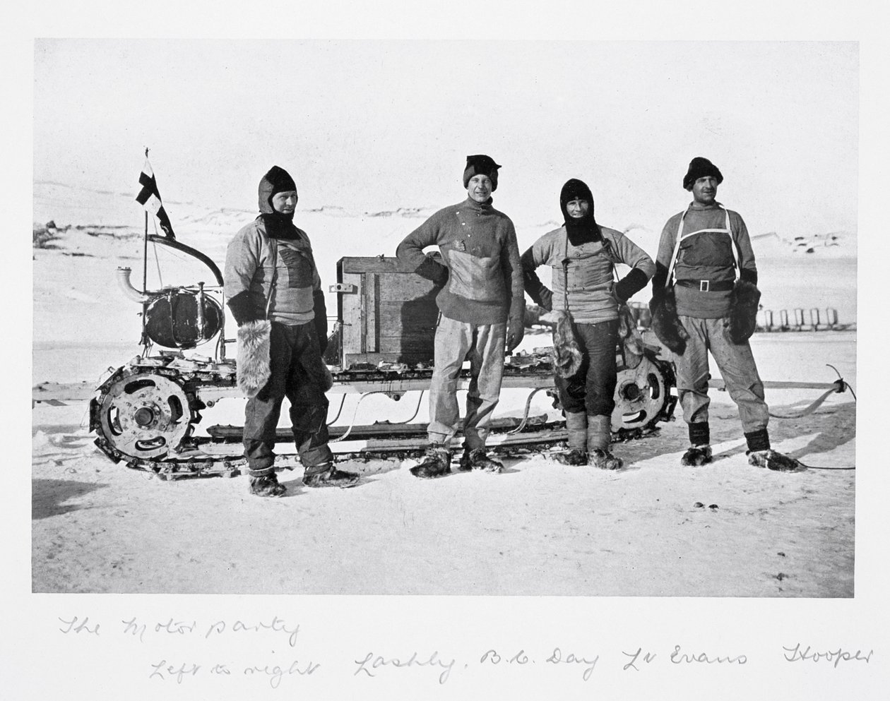 Motor Party - left to right: Lashly, Day, Evans and Hooper from 