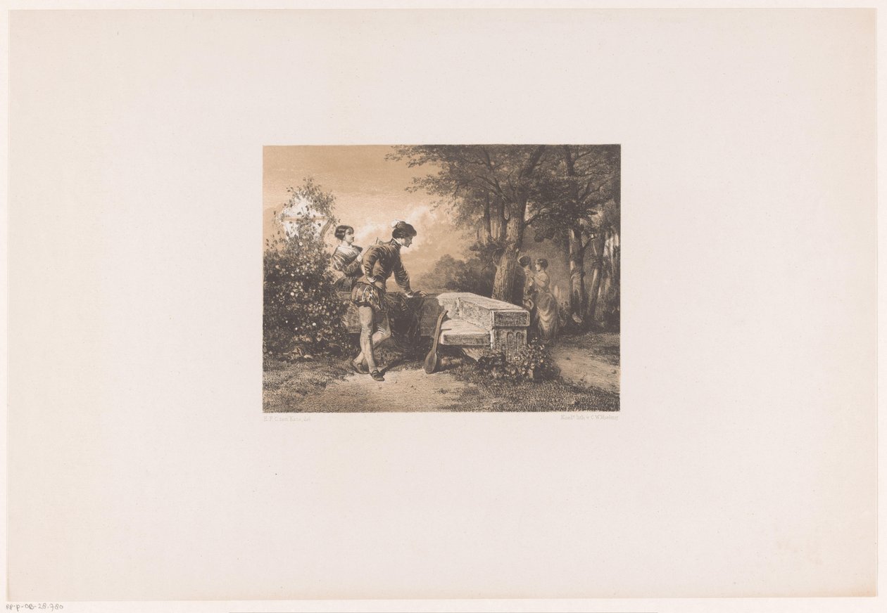 Two Couples in a Park by Herman Frederik Carel ten Kate