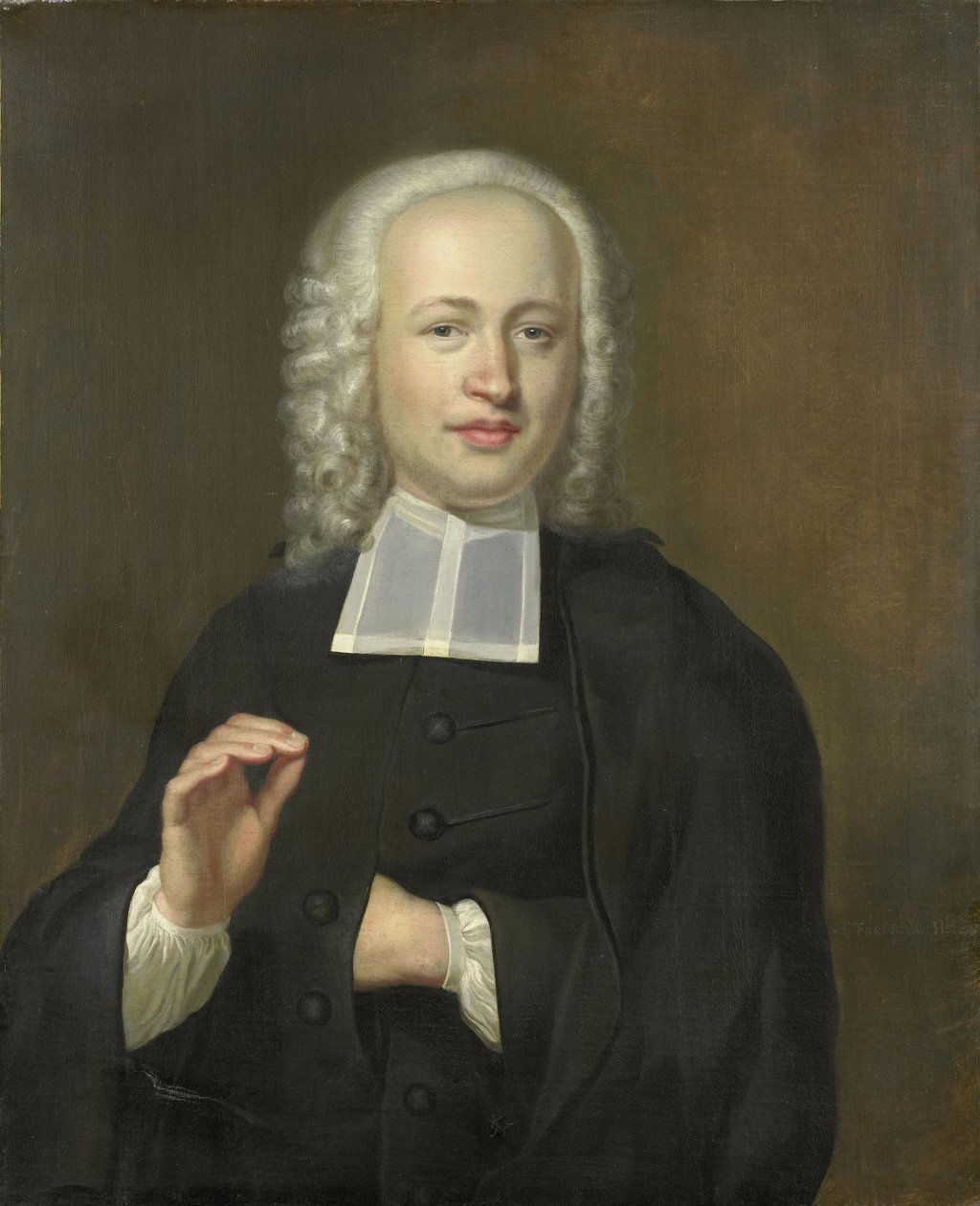 Justus Tjeenk (1730-82), one of the Founders of the Zeeuws Genootschap (Zeeland Society), Minister in Vlissingen by Herman Frederik van Hengel
