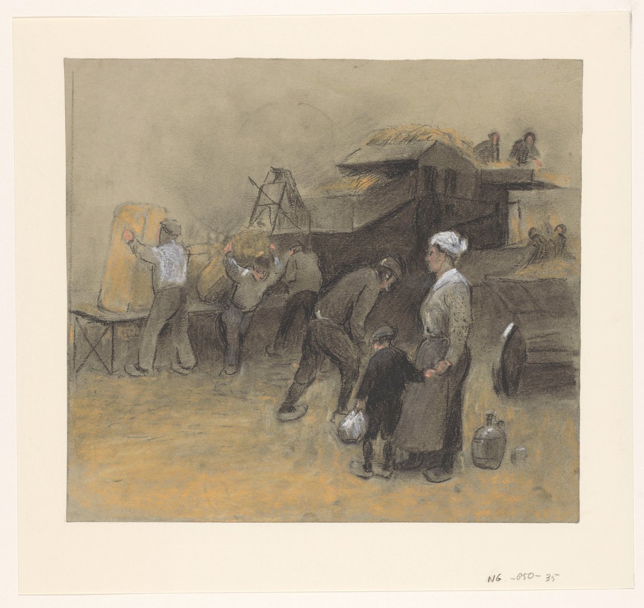 Grain Harvest by Herman Heijenbrock (possibly)