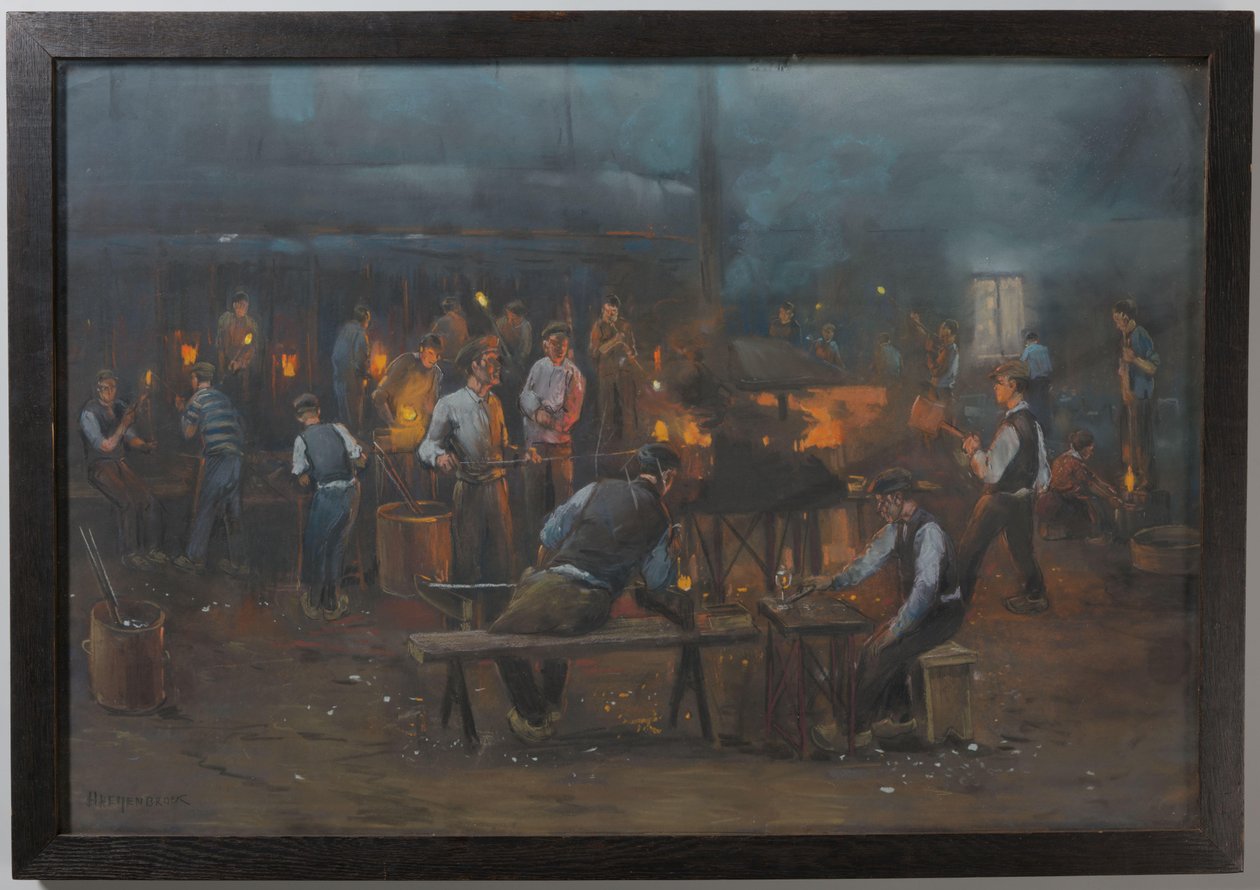 The Glass Factory in Leerdam: Machine Pressing of Glass by Herman Heijenbrock