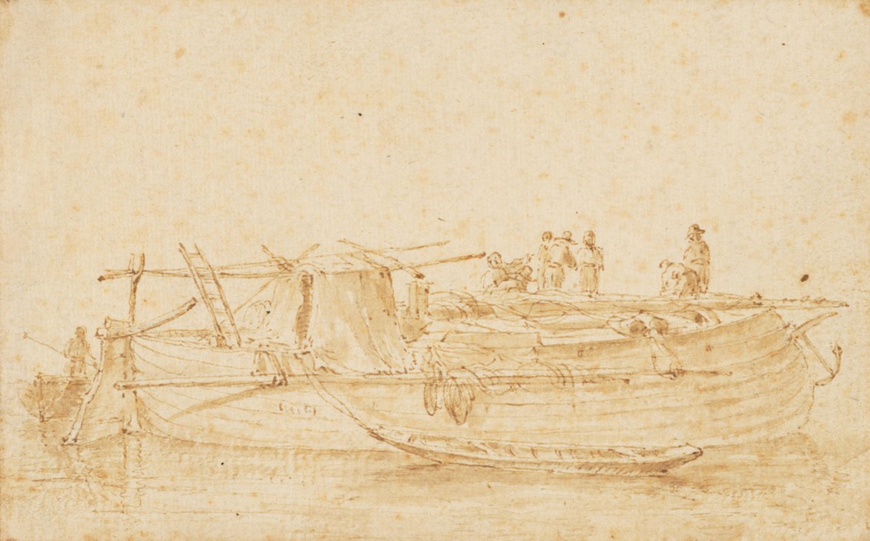 A Cargo Ship by Herman Saftleven
