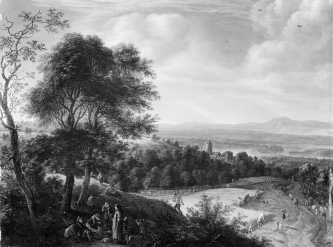 Harvest in the Rhineland by Herman Saftleven